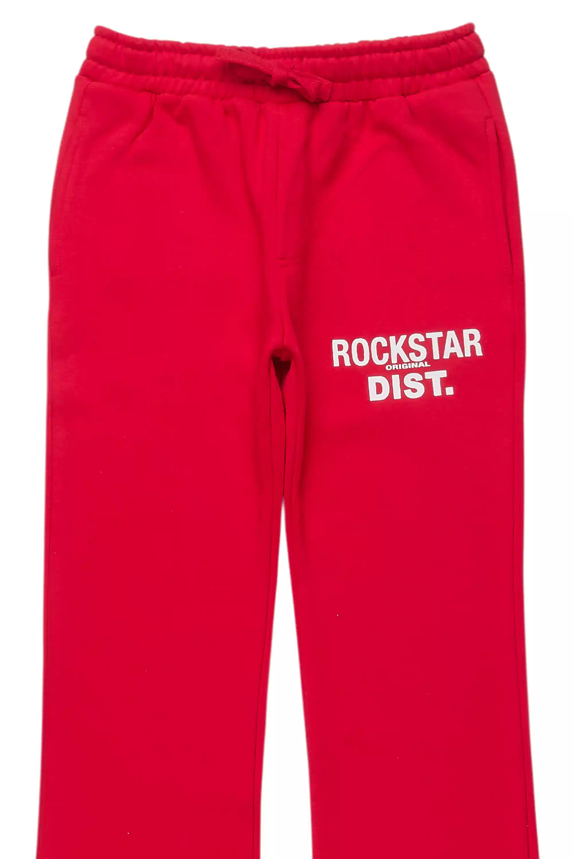 Boys Alpine Red Stacked Trackpant - Image 7