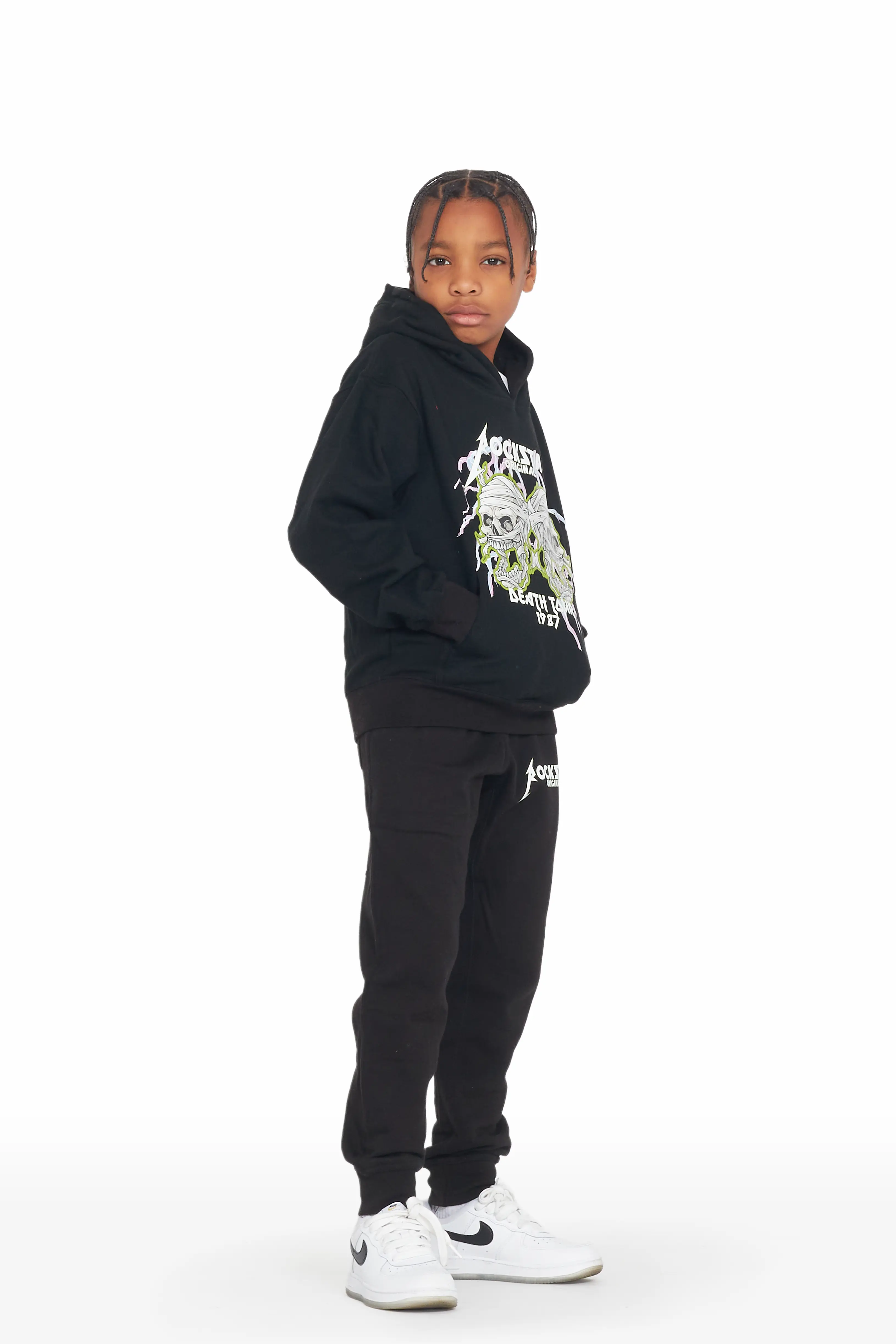 Boys Colt Black Hoodie Track Set - Image 3