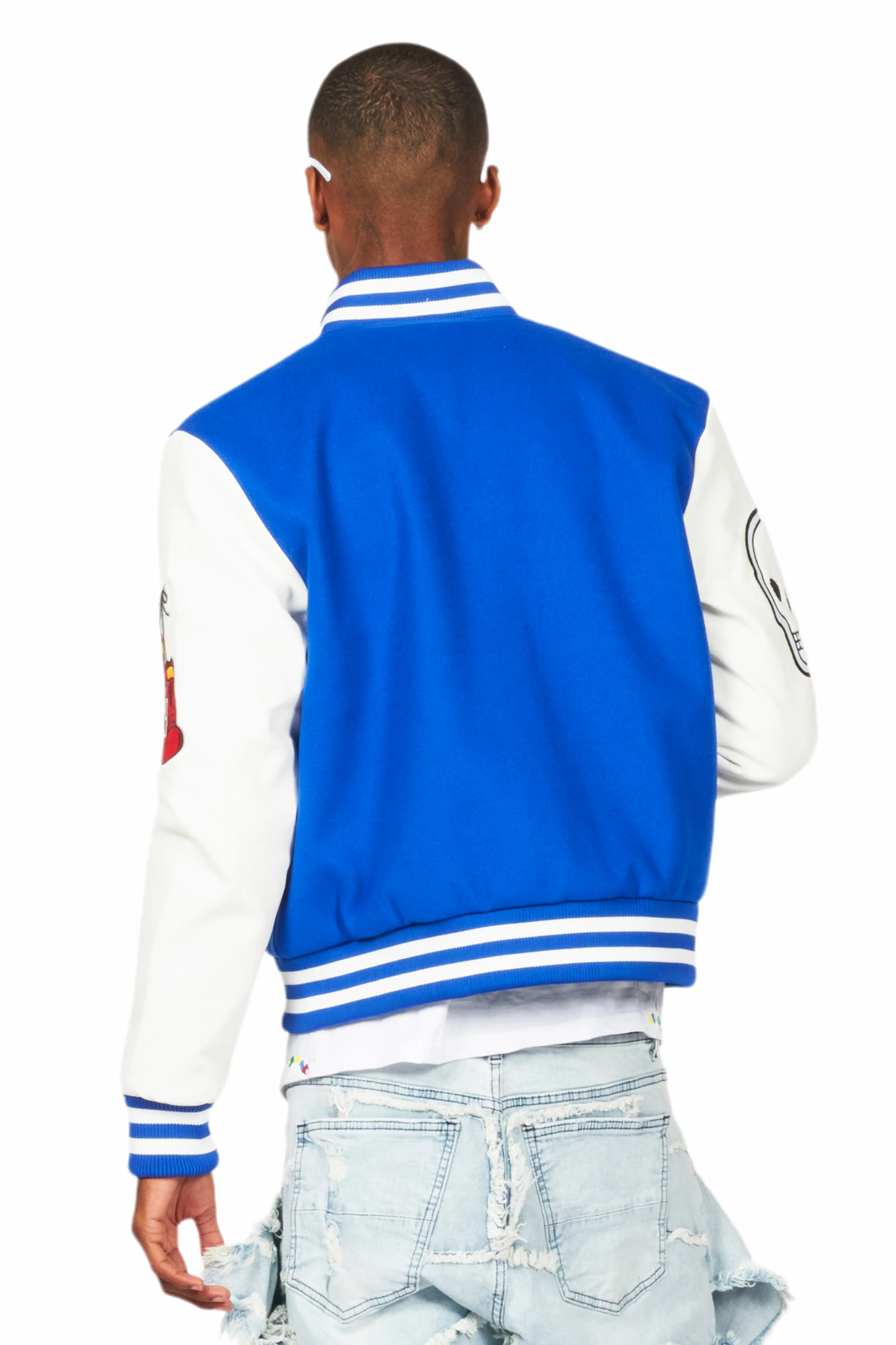 Eisen Royal Blue/White Varsity Jacket - Image 5
