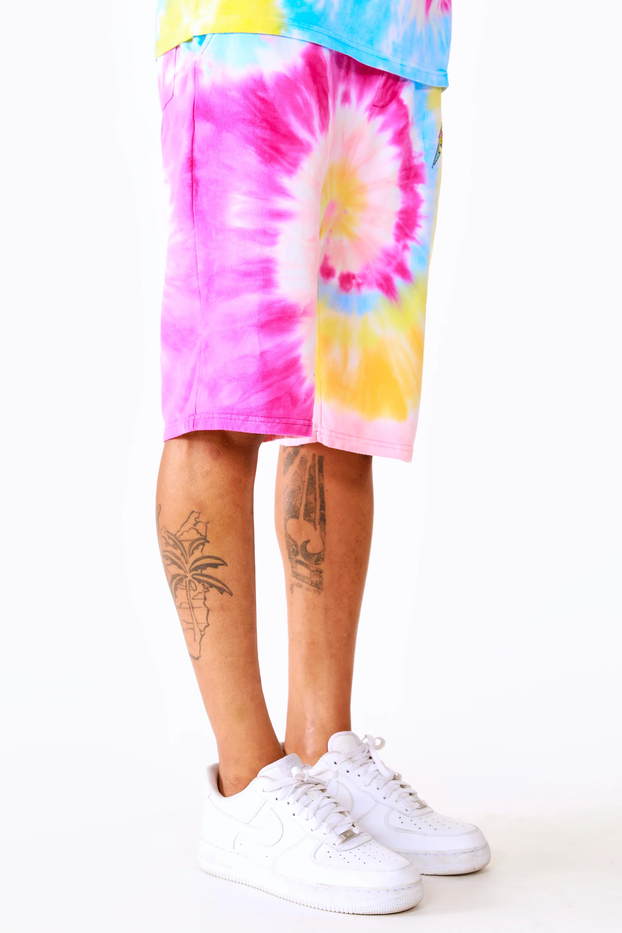 Kyler Tie Dye Short Set-Org/Pink - Image 14