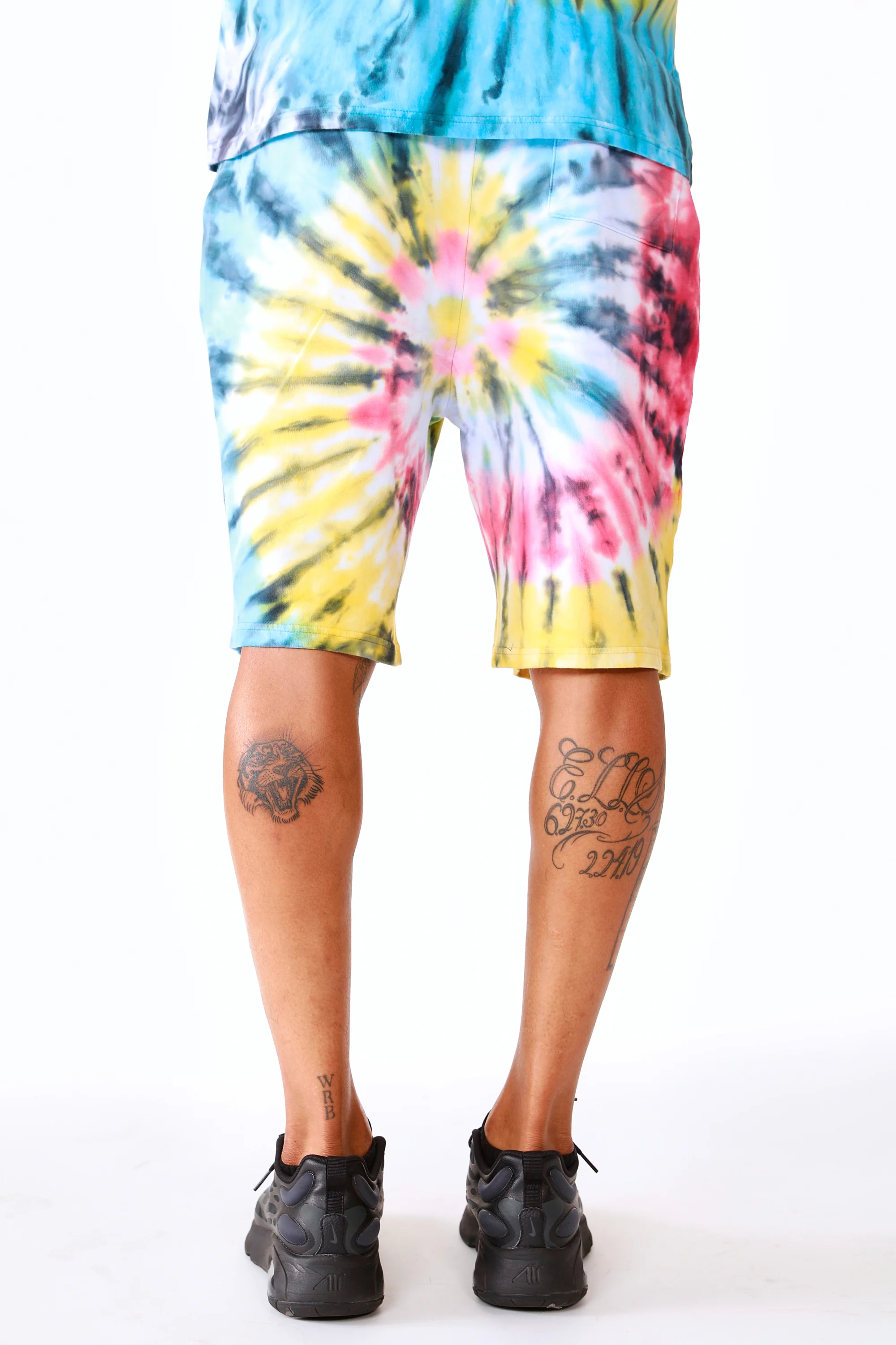 Vonham Tie Dye Short Set- Blk Multi - Image 15