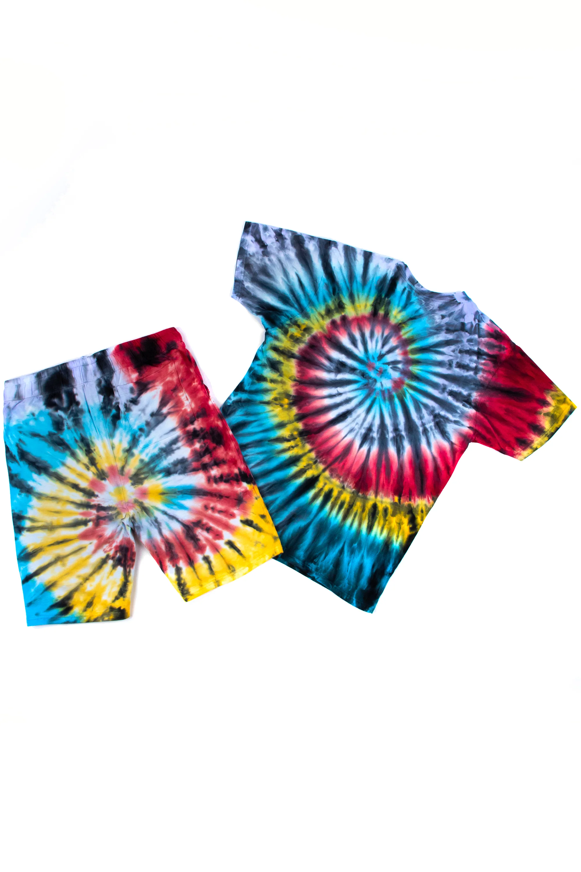 Vonham Tie Dye Short Set- Blk Multi - Image 17
