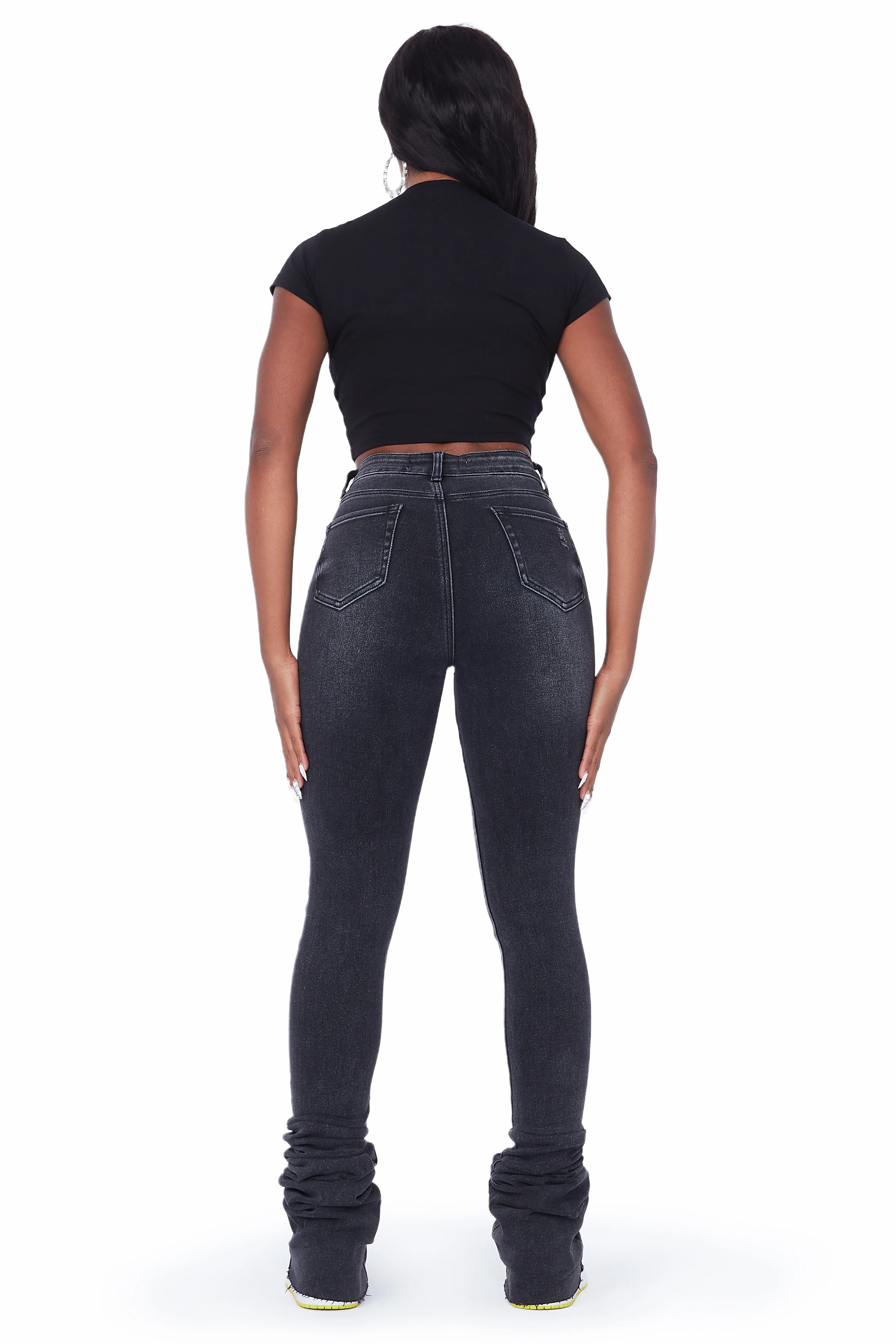 Jayleen Black Super Stacked Jean - Image 5