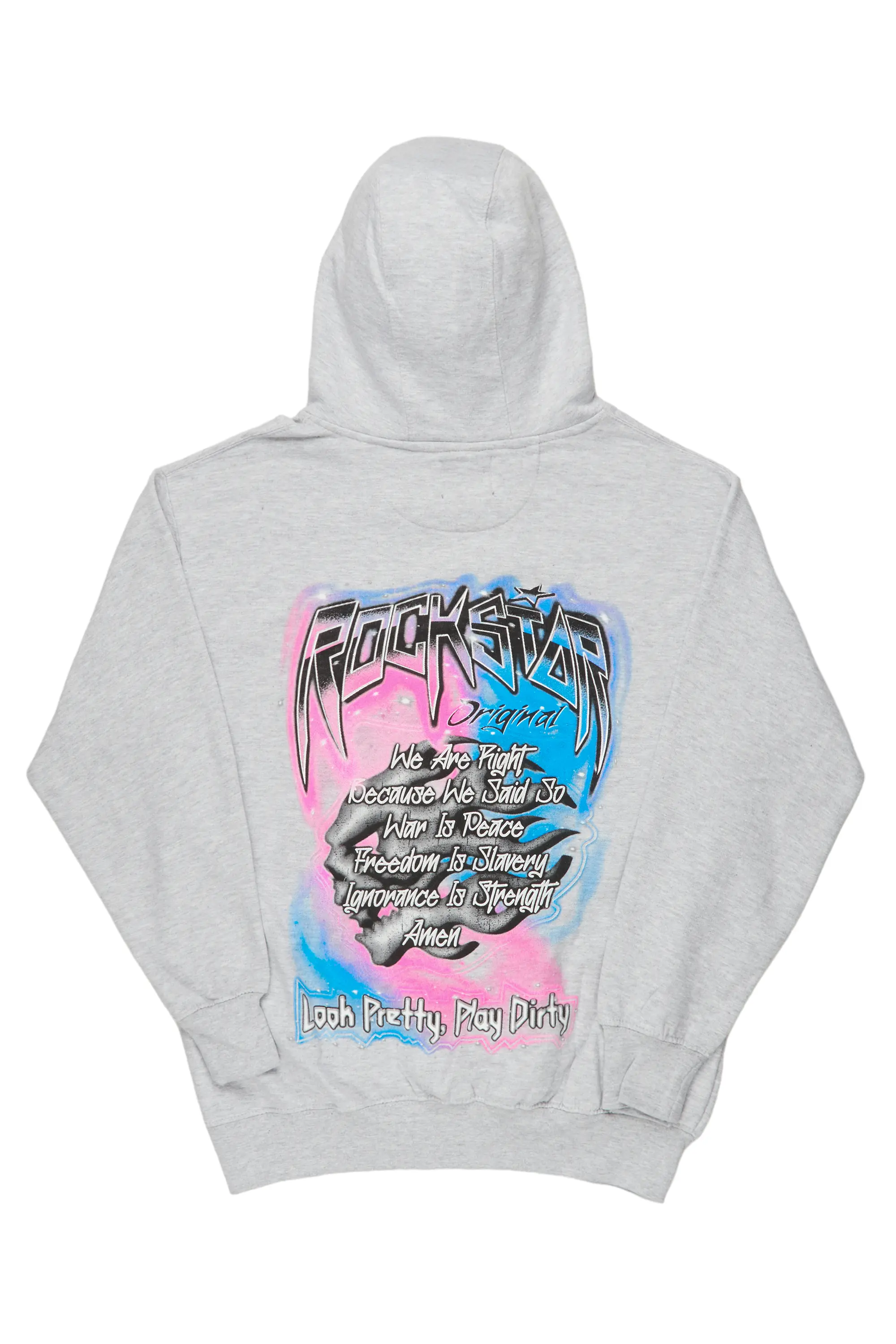 Cheyanne Heather Grey Oversized Hoodie - Image 3